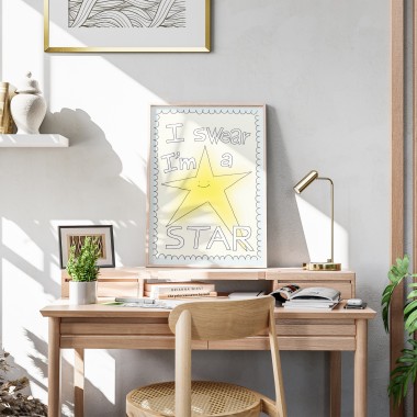 I swear I'm a star – Print von Lavanda Posters