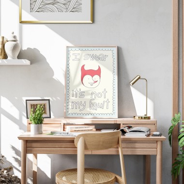 I swear it's not my fault – Print von Lavanda Posters