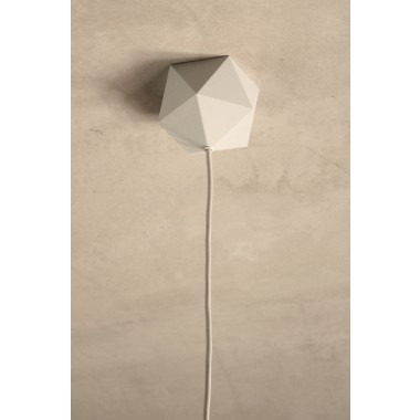 canopie® - Lampenbaldachin – Ikosaeder Gipsweiß