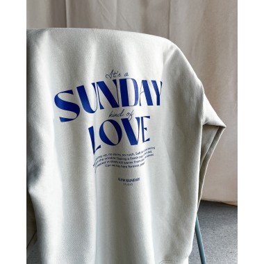 Its a Sunday kind of Love | Slow Sunday Hoodie | Backprint Unisex
