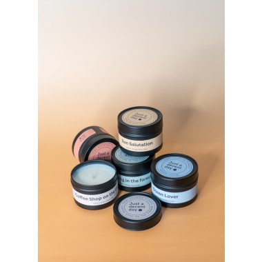 Duftkerze in Metalldose - Lime, Basil & Mandarin - handmade - Just a decent day