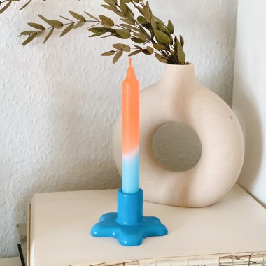 Kerzenständer - Klecks - blue -
Just a decent day