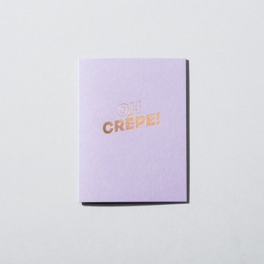 Grußkarte oh crêpe · lavender – Jo the brand