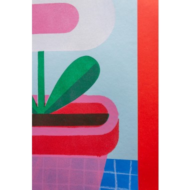 Martin Krusche - Schablonendruck »Junge Blume«, DINA4