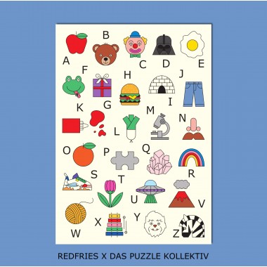 Das Puzzle Kollektiv - Puzzle "KIDS ABC" 40 Teile