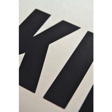 Buchstabenort Kiel Stadtteile-Poster Typografie