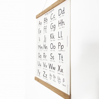 Das ABC Poster mit Posterleiste