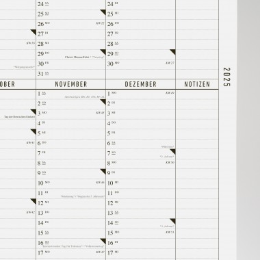 KLEINWAREN / VON LAUFENBERG Der A1 Wandkalender 2025 mit Posterleiste