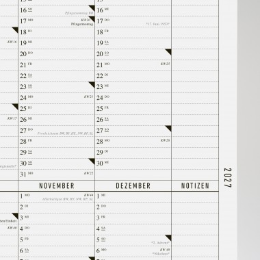 KLEINWAREN / VON LAUFENBERG Der A2 Wandkalender 2027
