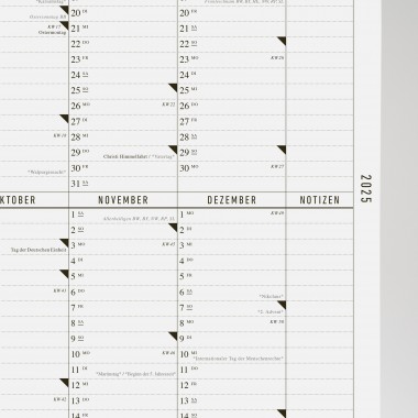 KLEINWAREN / VON LAUFENBERG Der A2 Wandkalender 2025 mit Posterleiste