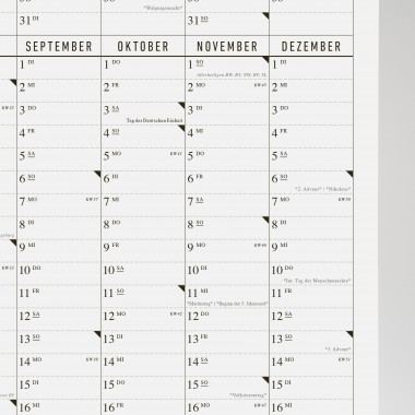 KLEINWAREN / VON LAUFENBERG Der lange Wandkalender 2026
