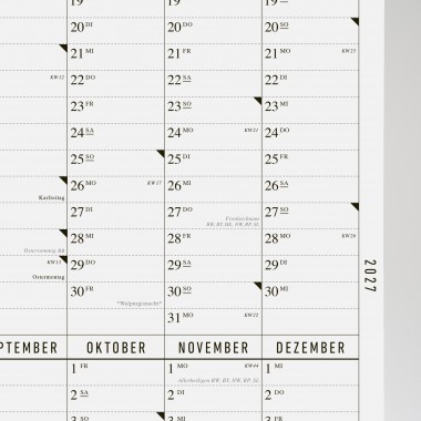 KLEINWAREN / VON LAUFENBERG Der lange Wandkalender 2027