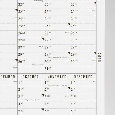 KLEINWAREN / VON LAUFENBERG Der lange Wandkalender 2025 mit Posterleiste