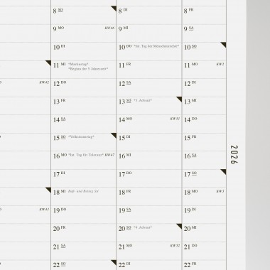 KLEINWAREN / VON LAUFENBERG Der Wandkalender 2026