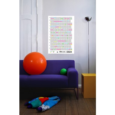 Bob And Uncle Design – Wandkalender – Now Is Better 2024 – Weiß – 680 x 1000 mm