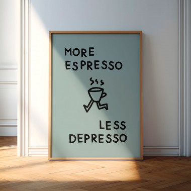 vonSUSI - Kaffee Poster "Espresso Depresso"