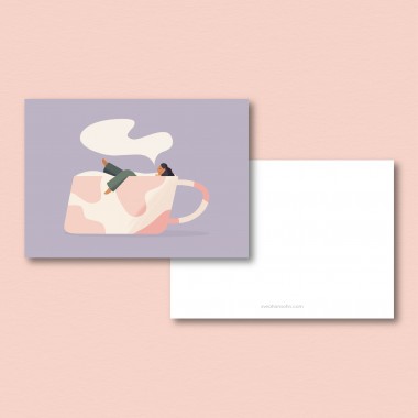 Kaffeebad – Postkarte A6