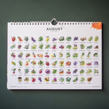 101 Sorten Saisonkalender für Obst und Gemüse in Farbe von Kupferstecher.Art