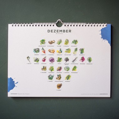 101 Sorten Saisonkalender für Obst und Gemüse in Farbe von Kupferstecher.Art