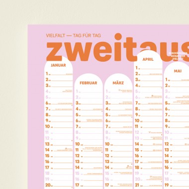 »Wandkalender A2 Ånni«: Vielfalt - Tag für Tag
