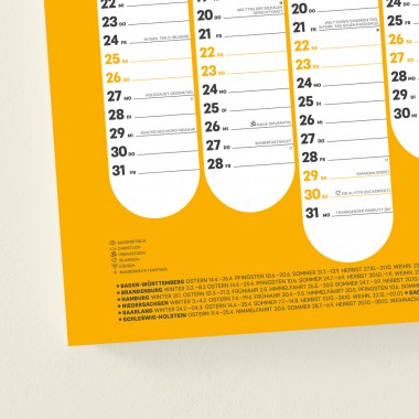 »Wandkalender A2 Esra«: Vielfalt - Tag für Tag