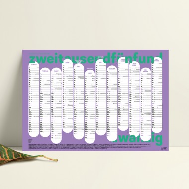 »Wandkalender A2 Lilas«: Vielfalt – Tag für Tag