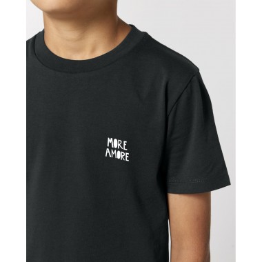 Love is the new black - MORE AMORE Mini T-Shirt mit Druck black 