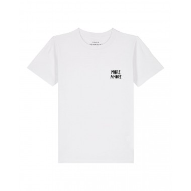 Love is the new black - MORE AMORE Mini - T-Shirt white