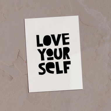 Love is the new black – Postkarten Set "Selflove "