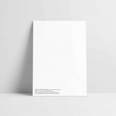 Love is the new black - Postkarte "Kindskopf Boy 01"