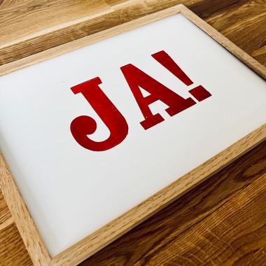 JA!
Letterpress von papelami