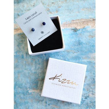 Zarte Lapis-Lazuli-Ohrstecker • Sterling Silber / Gold Filled / Roségold • Handgefertigtes Design • Klarheit & Selbstausdruck • Geschenk zu Weihnachten