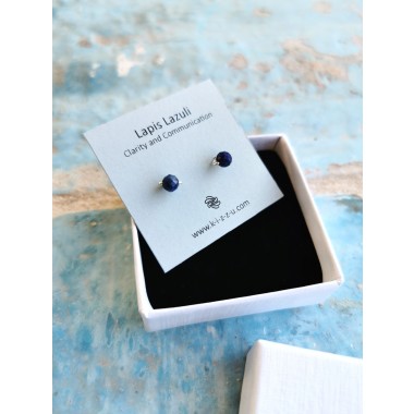 Zarte Lapis-Lazuli-Ohrstecker • Sterling Silber / Gold Filled / Roségold • Handgefertigtes Design • Klarheit & Selbstausdruck • Geschenk zu Weihnachten