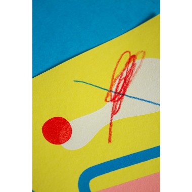 Martin Krusche, Schablonendruck »Lehnstuhl«, 21x29,7cm