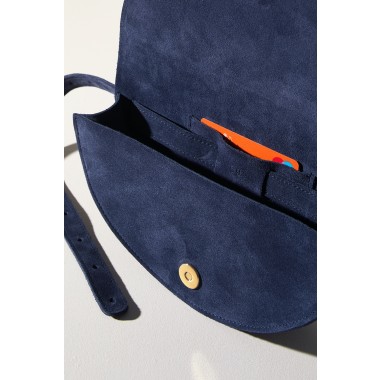 LELLOR Halfmoon Bag "Navy Blue"