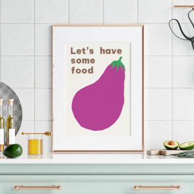 Let's have some food – Print von Lavanda Posters