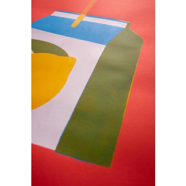 Martin Krusche - Schablonendruck »Limonade«, 50x70cm