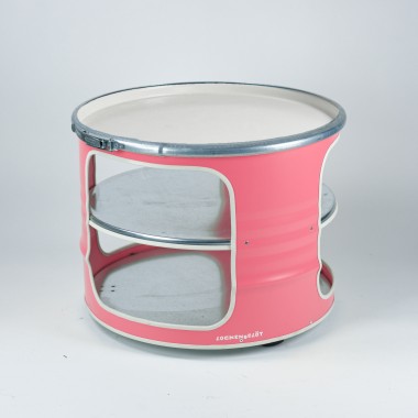 Lockengelöt - Bob - Der Couchtisch aus einem Ölfass