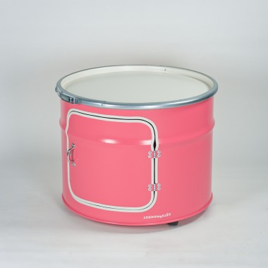 Lockengelöt - Bob mit Tür - Couchtisch aus Hamburger Ölfässern