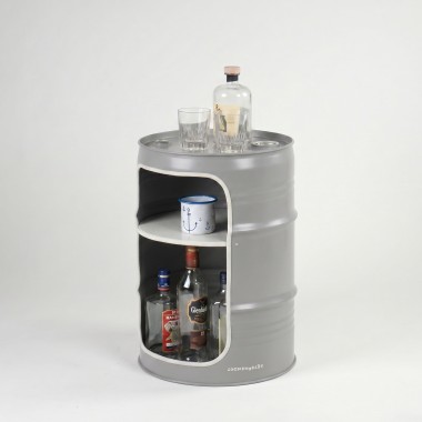 Lockengelöt - Minibar aus Hamburger Ölfässern