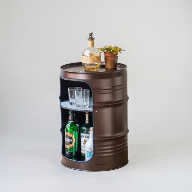 Lockengelöt - Minibar aus Hamburger Ölfässern