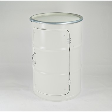 Lockengelöt Hifi-Schränk, der Media-Schrank aus einem Ölfass