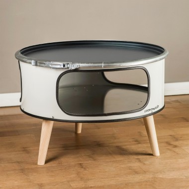 Lockengelöt Betty Ölfass-Couchtisch