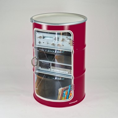 Lockengelöt - Hifi-Schränk aus einem Hamburger Ölfass