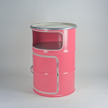 Lockengelöt - Fach-Schrank als Bar - aus einem Hamburger Ölfass