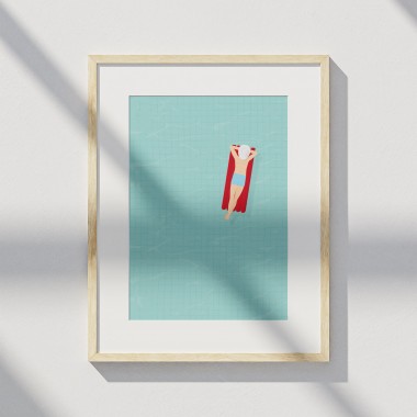 Amy & Kurt Berlin A3 Artprint "Luftmatratze"