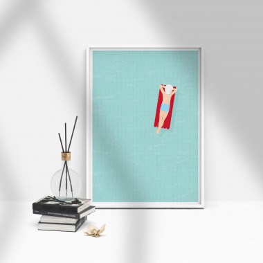 Amy & Kurt Berlin A3 Artprint "Luftmatratze"