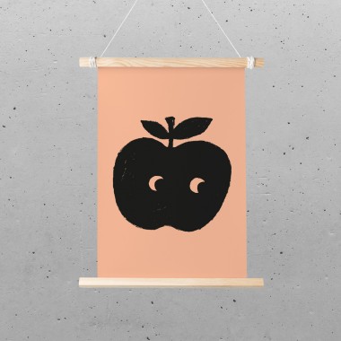 Postkarte – Print (DIN A5), Apfel