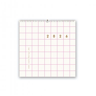 Wandkalender 2026, kariert - SANS.
