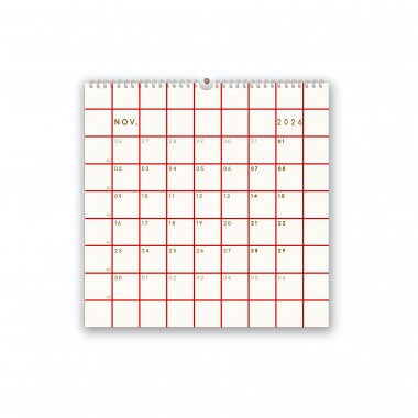 Wandkalender 2026,kariert - SANS.